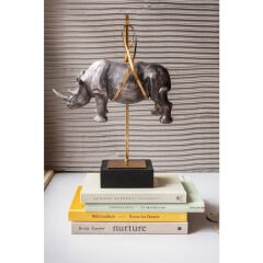 Hanging Rhino Dekoratif Obje