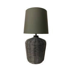 Eliza Lacivert Rattan Abajur