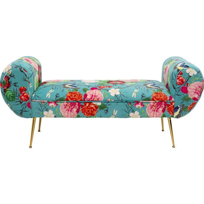 Bench Trono Flower Fever Blue 140cm