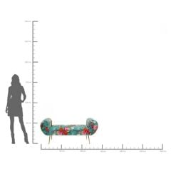 Bench Trono Flower Fever Blue 140cm