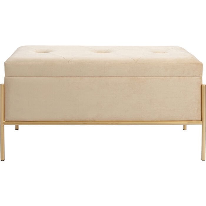 Buttons Storage Beige Small Bench