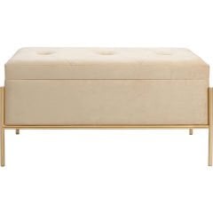 Buttons Storage Beige Small Bench
