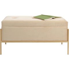 Buttons Storage Beige Small Bench