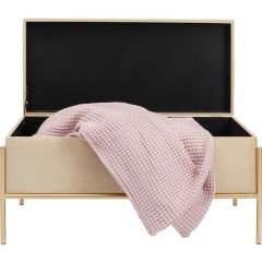 Buttons Storage Beige Small Bench