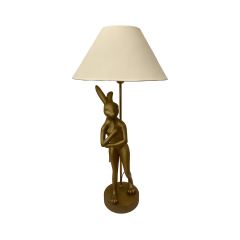 Rabbit Gold Polyester Abajur