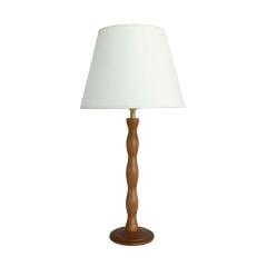 Franky Kahverengi Ahşap Abajur