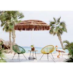 Acapulco Naturel Çelik Yan Sehpa