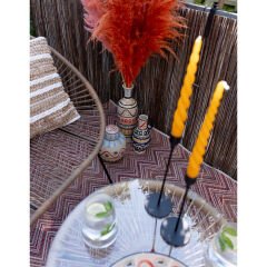 Acapulco Naturel Çelik Yan Sehpa