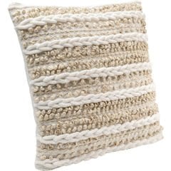 Cushion Loop Knit Bej Yer Minderi 45x45 cm