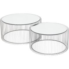 Wire Silver 2'li Orta Sehpa