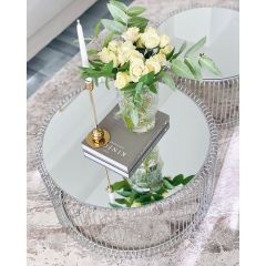 Wire Silver 2'li Orta Sehpa