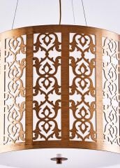 Lazer Kesim Pleksiglas Sarkıt Avize Gold