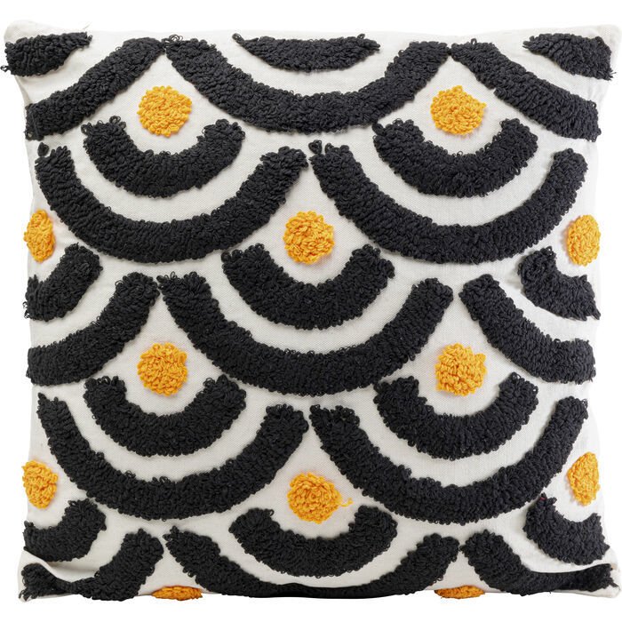 Colorful Daire Desenli Polyester Kırlent 45x45 cm
