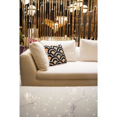 Colorful Daire Desenli Polyester Kırlent 45x45 cm