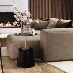 Side Table Endless Vegas Black Ø40cm