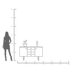 Vase Viento White 35cm