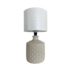 Elodi Krem Polyester Abajur