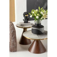 Coffee Table Cono Marble Ø50cm