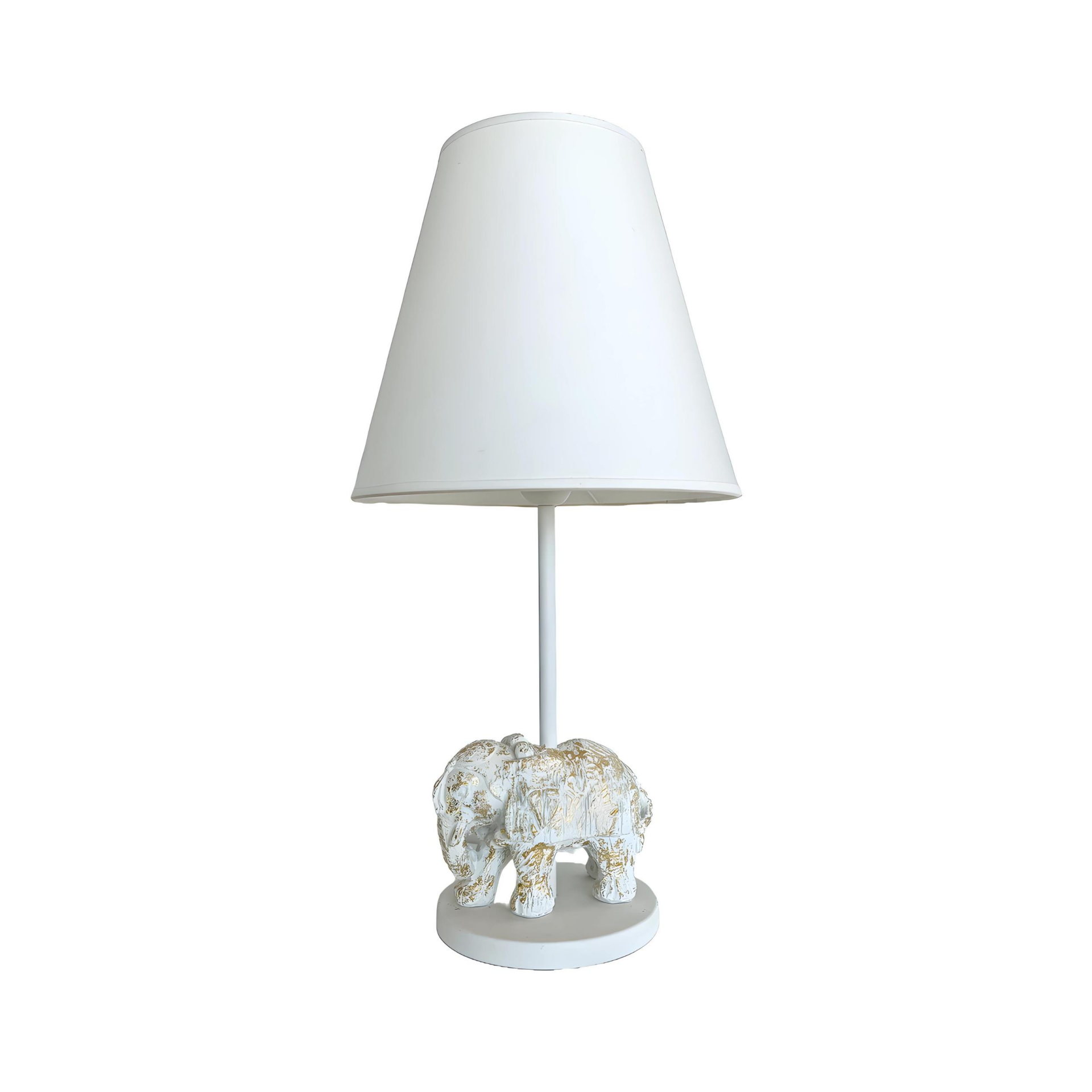 Elephant Beyaz Polyester Abajur
