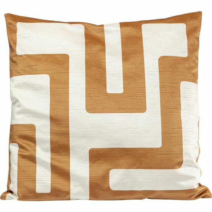 Labyrinth Red Polyester Kırlent 45x45 cm