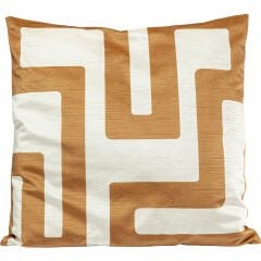 Labyrinth Red Polyester Kırlent 45x45 cm