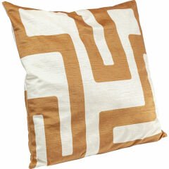 Labyrinth Red Polyester Kırlent 45x45 cm