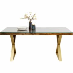 Table Conley Cross Brass Yemek Masası