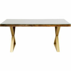 Table Conley Cross Brass Yemek Masası