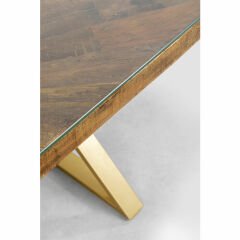 Table Conley Cross Brass Yemek Masası