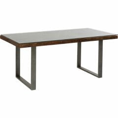 Conley Crude Steel Masif Ahşap Yemek Masası 180x90 cm