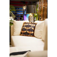 Flamingo Fringe Polyester Kırlent 45x45 cm