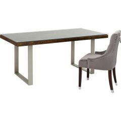 Conley Silver Masif Ahşap Yemek Masası 180x90 cm