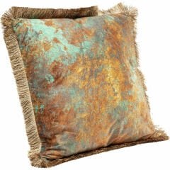 Antique Fringe Polyester Kırlent 45x45 cm