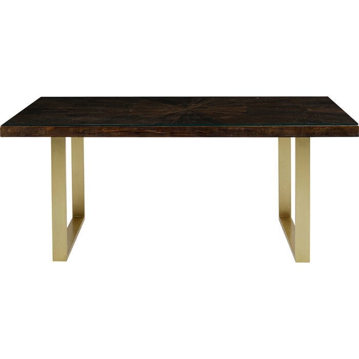 Conley Brass Masif Ahşap Yemek Masası 180x90 cm