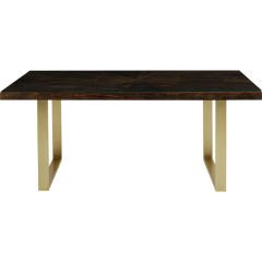 Conley Brass Masif Ahşap Yemek Masası 180x90 cm