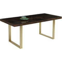 Conley Brass Masif Ahşap Yemek Masası 180x90 cm