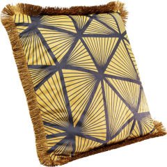 Abstract Fringe Polyester Kırlent 45x45 cm
