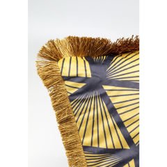 Abstract Fringe Polyester Kırlent 45x45 cm