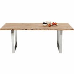 Harmony Chrome Masif Yemek Masası 160x80 cm