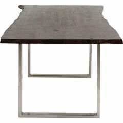 Harmony Dark Chrome Masif Yemek Masası 160x80 cm