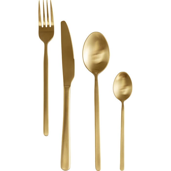 Gloria Mat Gold 16 Parça Çatal Bıçak Takımı
