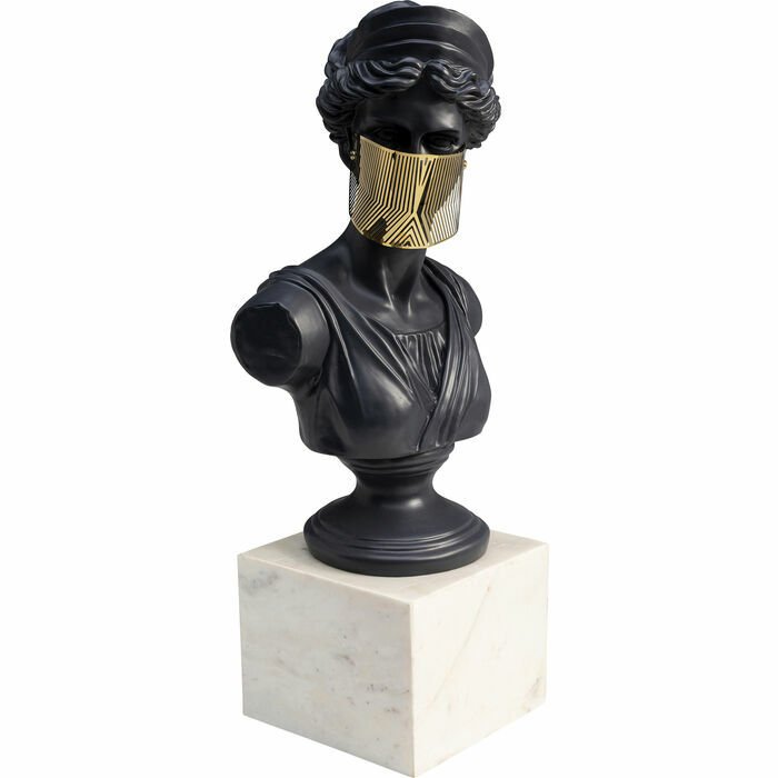 Busto Maskeli Kadın Dekoratif Obje
