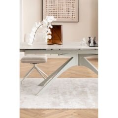 Extension Table Lana Greige 180(40+40)x90cm