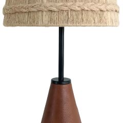 Ella Kahve Ahşap Abajur