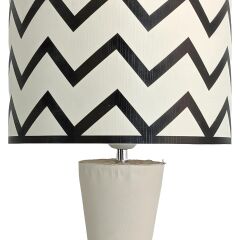 Eva Krem Ahşap Abajur