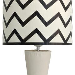 Eva Krem Ahşap Abajur