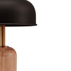 Evan Kahverengi Ahşap Abajur