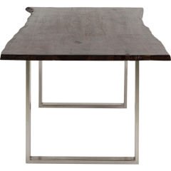 Harmony Dark Chrome Masif Yemek Masası 180x90 cm