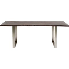 Harmony Dark Chrome Masif Yemek Masası 180x90 cm