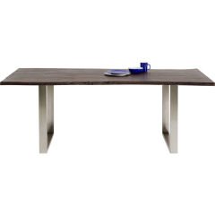 Harmony Dark Chrome Masif Yemek Masası 180x90 cm